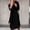 Black, variant on Jesvior Women'S Long Sleeve Cardigan Coat Suit Collar Solid Button Down Overcoat Casual Windbreaker Jacket with Pockets for Daily Party