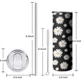 thumbnail image 2 of Daisy Tumbler With Handle and Straw,Daisy Gifts for Women,Daisy Flowers Daisy Coffee Mug Floral Cup Tumbler,Daisy Stuff Decor, 2 of 6