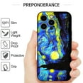 thumbnail image 2 of CoverON Art Design For Apple iPhone 14 Pro Phone Case, Flexible Rubber Slim TPU Cover, Starry Night, 2 of 8