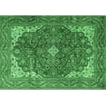 thumbnail image 1 of Ahgly Company Indoor Rectangle Medallion Emerald Green Traditional Area Rugs, 6' x 9', 1 of 4