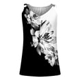 thumbnail image 4 of LSLJS Débardeurs pour Femmes Été Aguichant Gilet Chandail Blouse Col en V Court Sans Manches Uni et Imprimé Débardeurs, 4 of 5