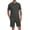 Dark Grey, variant on LANBAOSI Mens Pajama Set Summer Ribbed Knit Lounge Short Set 2-Piece Breathable Soft Sleepwear Set Size L