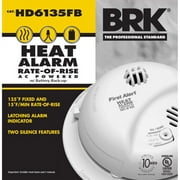 FIRST ALERT Hardwired Heat Alarm with Battery Backup, BRK Brands HD6135FB