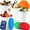 Colorful, variant on 2 Pack Ice Cream Containers 1 Quart Each – Reusable Freezer Storage Tubs with Silicone Lids for Homemade Ice Cream, Sorbet, Gelato, BPA Free Stackable, Orange