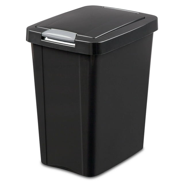 Sterilite Corbeille à déchets 28L TouchTop- Noir