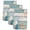 Teal Blue, variant on Beach Coastal Kitchen Towels Set of 2, Summer Nautical Coral Shell Botanical Absorbent Dish Towels for Kitchen, Microfiber Hand Towel, Quick Drying Tea Towel for Cleaning Decorative Dishcloths