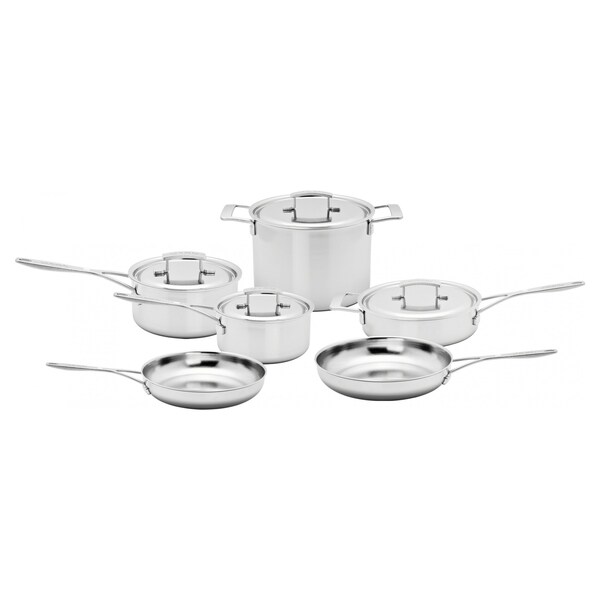DEMEYERE INDUSTRY 5PLY 10Piece Stainless Steel Cookware Set Walmart