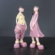 thumbnail image 1 of Adorno de pareja de resina de 2 piezas, regalo de compromiso de escultura de escritorio para sala de estar, figurita de interior y exterior para Rosado shamjiam Pareja estatua, 1 of 8