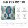 thumbnail image 5 of GOSMITH  Chinoiserie Pillow Covers  Bukhara Ikat Cushion Cover Peacock Green and Aqua Asian Pillow Case Eurosham Accent Toss Pillowcase Rustic Decor for Sofa Living Room Bedroom, 5 of 5