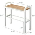 thumbnail image 7 of Yamazaki Home Shoe Organizer and Bench, White, Steel + Wood,  Holds 4 pairs of shoes, No Assembly, 7 of 7