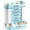 Blue, variant on Weekly pill manager,7 days,4 times a day pill box with 28 slots,detachable and portable travel pill dispenser.