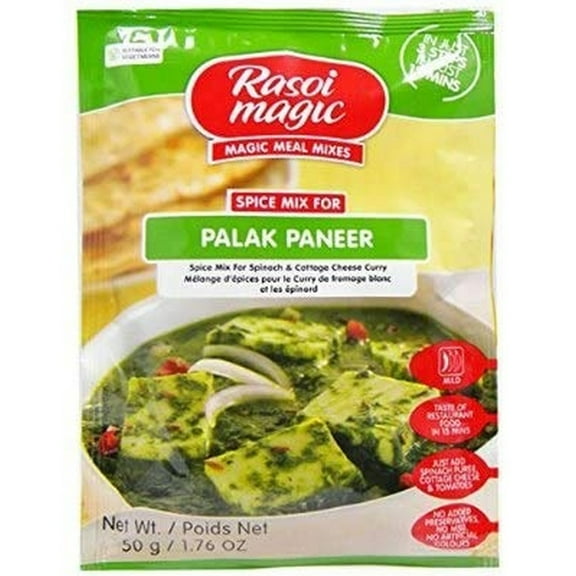 RASOI MAGIC Spice Mix for Palak Paneer (Spinach & Cottage Cheese Curry) - 50 Grams