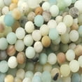 thumbnail image 1 of CHUANK 6mm Amazonite Matte Round Beads Genuine Gemstone Natural Jewelry Making, 1 of 5