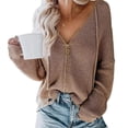 thumbnail image 3 of Suéter con capucha para mujer, suéter tipo cárdigan con capucha para mujer, suéter informal con capucha para mujer, suéter tipo cárdigan con capucha para mujer, logre más, 3 of 6