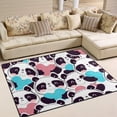 thumbnail image 2 of SKYSONIC Lightweight Soft Area Rugs Panda with Heart Floor Mat for Kids Playing Room Hardwood Floor Living Room 63x48 inch Nursery Rugs, 2 of 6