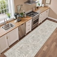 thumbnail image 4 of Roxstand 2'x10' Washable Runner Rug for Hallway Entrance Bedroom Entryway, Vintage Non Slip Stain Resistant Kitchen Rugs, Beige, 4 of 10