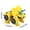 C, variant on B 2 Pack Transforming Dinosaur Pull Back Vehicles For Kids Red And Yellow Triceratops Transformer Set