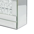 thumbnail image 5 of DecMode 3 Holder Silver Wood Pillar Candelabra with Mirrored Accents and Crystals, 5 of 8