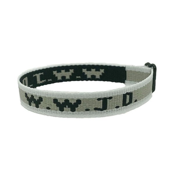 Pulsera deportiva unisex con estampado de letras en jacquard