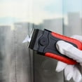thumbnail image 2 of Raspador de cuchillas con tapa de seguridad, raspador de vidrio para estufas con 10 hojas de acero al carbono para limpiar vidrio, pintura y etiquetas viejas, removedor de calcomanías, raspador de, 2 of 3