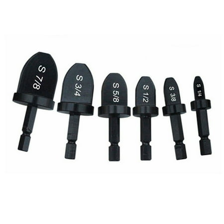

Tickas 6Pcs Tube Expanders Air Conditioner Copper Tube Expander Swaging Tool Drill Bit Flaring Tool