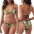 thumbnail image 3 of Balery Dinosaur Pattern Women Two Piece Swimsuit Sexy Swimwear Halter String Triangle Bikini Sets, 3 of 6