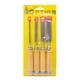 thumbnail image 2 of Juego Cincel Formon Gubia Carpintero Tallado Madera 4pzs, 2 of 6
