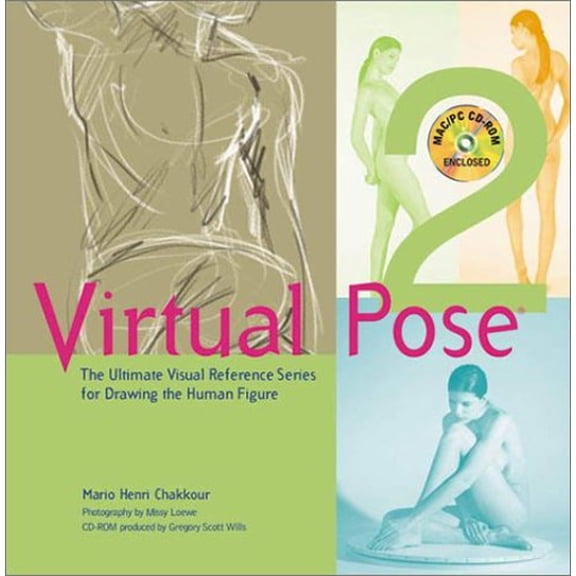 Pre-Owned Virtual Pose 2: The Ultimate Visual Reference Series for Drawing the Human Figure (Book & CD-Rom) (Hardcover) 0966638352 9780966638356