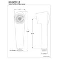 thumbnail image 2 of Gourmetier Made to Match KH8008 Kitchen Faucet Sprayer, Satin Nickel, 2 of 2