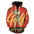 thumbnail image 2 of Sudadera con capucha y cremallera con estampado 3D de astronauta de dibujos animados creativos para hombres y mujeres, sudaderas, tops, sudaderas con capucha de gran tamaño para niños, 2 of 5