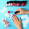 thumbnail image 6 of Custom Body Art Airbrush Nail Stencils - Design Series Set # 4 includes 20 Individual Nail Templates with 16 Designs, 6 of 6