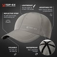 thumbnail image 3 of TOP-EX Oversized Men Running Waterproof Hydro Cooling Hat Baseball Cap for Large Heads Grey XL/XXL, 3 of 5