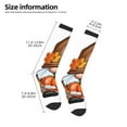 thumbnail image 2 of Gaeub Gnomes In Autumn Printed Design Socks Stretchy High Tube Socks for Men Women Teens , Softball Soccer Socks for Hiking, Sport, 2 of 6