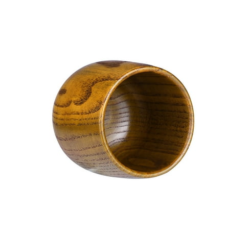 

WANYNG The Cup Durable Tea Drinking Coffee Trave Wooden Wood Handmade Cup Mug Natural Primitive Glass&Bottle