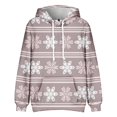 thumbnail image 3 of Christmas Big and Tall Hoodies for Men Lightweight Funny Christmas Graphic Outdoor Sweatshirt for Men Long Sleeve Pullover with Pockets Pink 8XL, 3 of 4