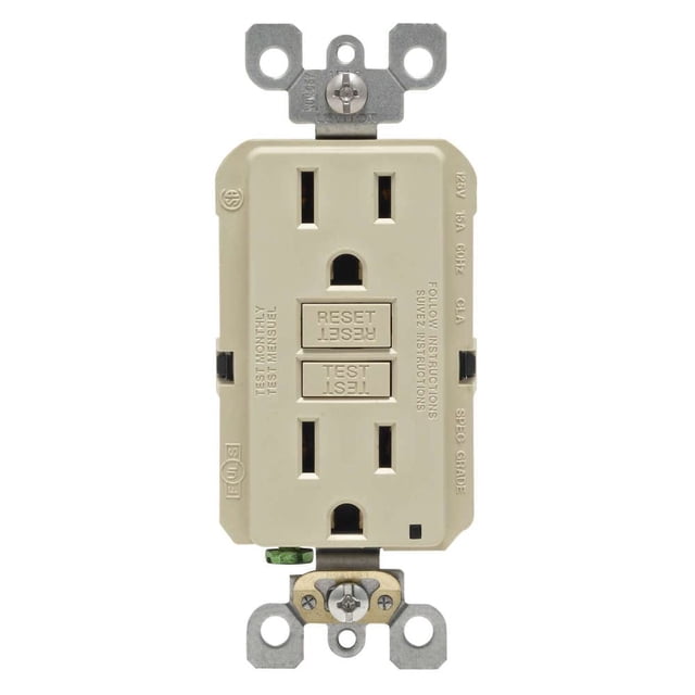 Toma eléctrica Leviton R01-GFNT1-0KI Autotest GFCI 20A