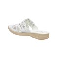 thumbnail image 4 of Sandalias Para Mujer De Piso Tipo Piel Blanco Perforado blanco 25 INCÃGNITA 136D12, 4 of 6