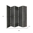 thumbnail image 3 of 108" x 2.5" x 108" Gray Fabric And Wood Double Sided  Screen, 3 of 7
