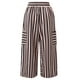 thumbnail image 4 of WILLBEST Pantalones Palazzo de Verano para Mujer, Informales, de Pierna Ancha, Cintura Alta, Holgados, a Rayas, para Playa, para Viajes, con Estilo y Comodidad Diarios. Extra Grande, 4 of 4