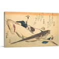 thumbnail image 1 of ARTCANVAS Kochi Fish with Eggplant Canvas Art Print by Utagawa Hiroshige - Size: 12" x 8" (0.75" Deep), 1 of 9
