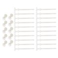 thumbnail image 2 of Bridas de nailon para cables, correas de gestión de cables, clips de sujeción profesionales multiusos, hebillas de nailon para automoción, accesorios 20 bridas de nailon, 2 of 8