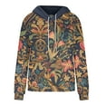 thumbnail image 6 of Tejiojio Womens Fall Clearance's Women's Casual Print Ethnic Style Long Sleeve Pocket Hoodie Womens Sweatshirts & Hoodies, 6 of 6