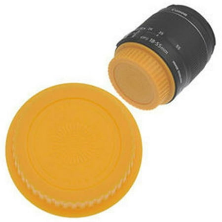 Image of Designer Rear Lens Cap for All Canon EOS Lenses & Fits EF & EFS Yellow