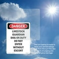 thumbnail image 6 of Livestock Guardian Dog On Duty OSHA Danger Aluminum Sign 14 Inch x 10 Inch - 10 Pack, 6 of 8
