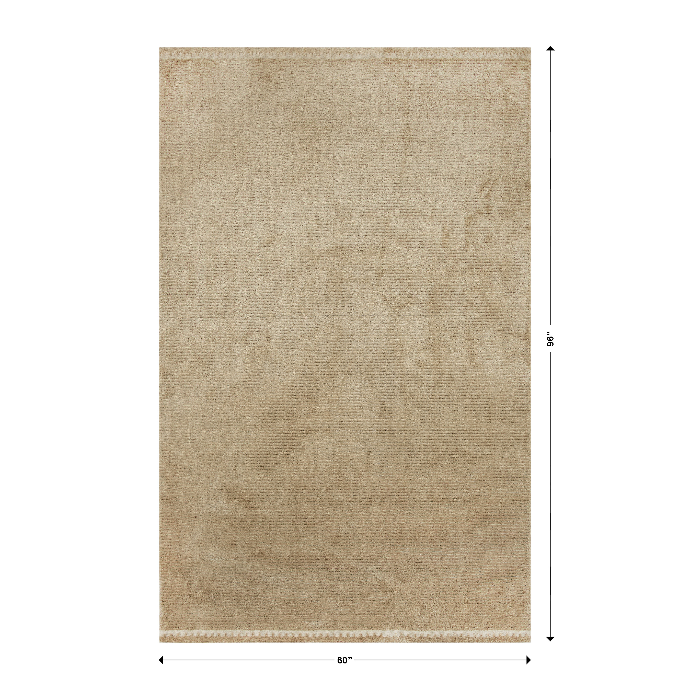 Better Homes & Gardens Tan Coleman Tonal Hem 5' x 8' Area Rug
