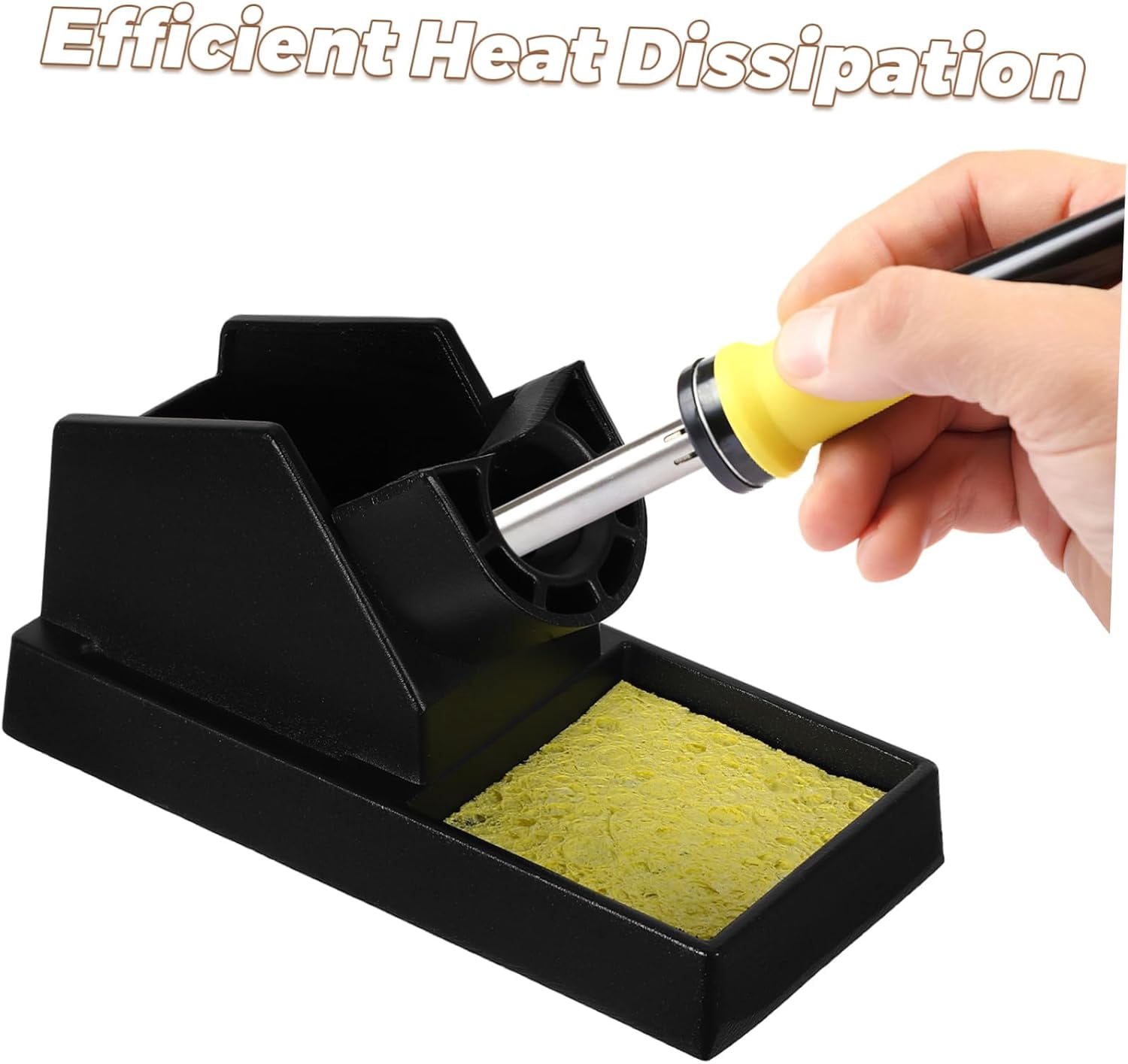 CATPAN Soldering Iron Holder Stand for Wood Burning Pen Stable Compact Iron Rack for Safe Crafting Universal Soldering Station Organizer