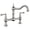 Brushed Nickel, variant on Wowow 8 inch Centerset Bridge Kitchen Faucet, 2-Hole 2-Handle Deck-Mount Faucets,Brushed Nickel
