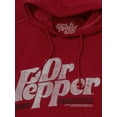 thumbnail image 3 of Tee Luv Men's Distressed Dr Pepper Cherry Red Pullover Hoodie (XL), 3 of 4