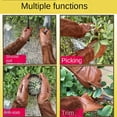 thumbnail image 3 of Guantes de jardinería Mujer/Hombre - Cuero de vaca a prueba de espinas Rosa/Mora Poda Guante de protección de antebrazo largo L, 3 of 5
