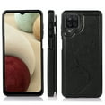 thumbnail image 2 of Galaxy A12 Case,Dteck Magnetic Leather Pattern Hybrid Rubber Shockproof Case Card Holder Wallet Back Kickstand Flip Cover for Samsung Galaxy A12 ,Black, 2 of 7